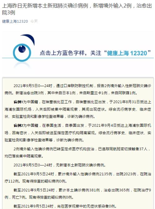 上海无新增新冠肺炎确诊病例 排除疑似病例17例