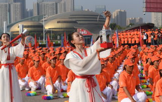 郑东新区第十一届全国民族运动会纪念公园“十一”迎客